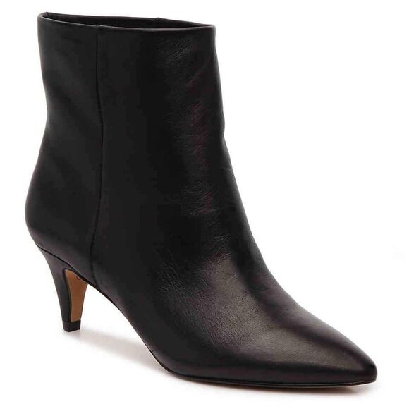 DOLCE VITA Dee Black Leather Ankle Booties, 8 - Picture 2 of 11